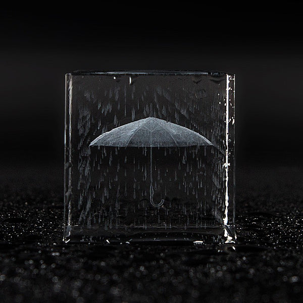 Crystal Rain Umbrella Cube