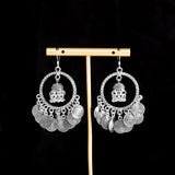 Boho-Chic 925 Silver Earrings: Gypsy Spirals