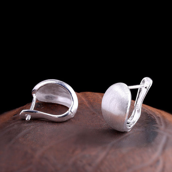 Elegant S925 Silver Clip Earrings - Minimalist Style