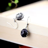 Black Onyx Sterling Silver Earrings - Summer