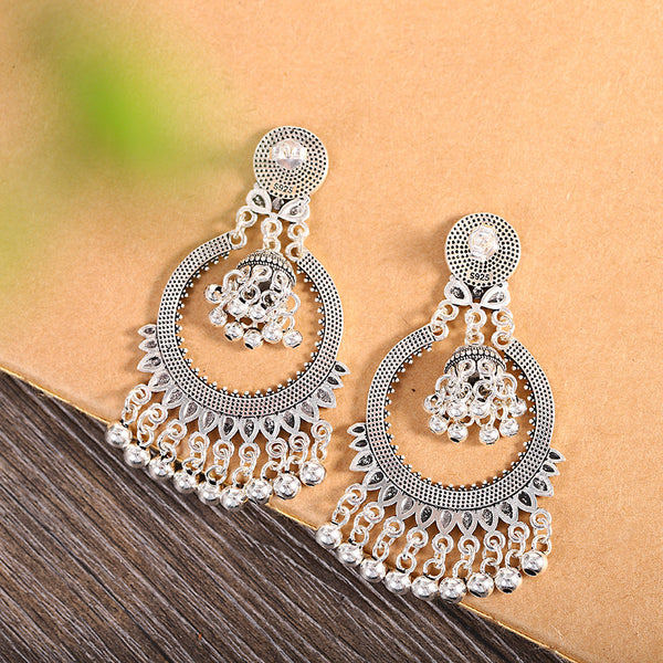 925 Silver Boho Chandelier Earrings for Women