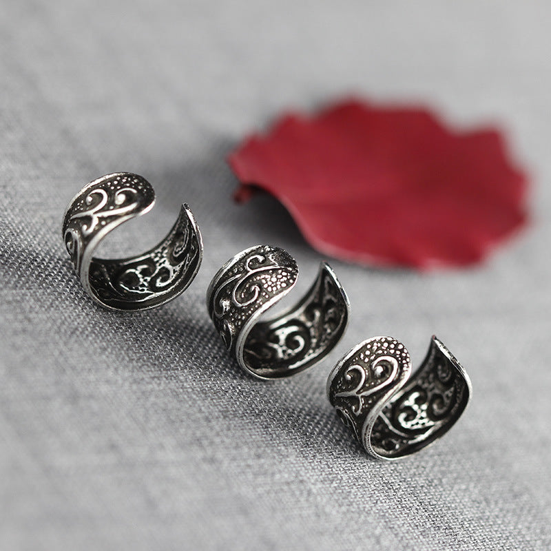 Sterling Silver Tribal Wave Rings - 925 Artisan