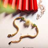 Elegant Jade Blossom Pendant Necklace for Women