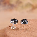 Sterling Silver Onyx Earrings for Women,