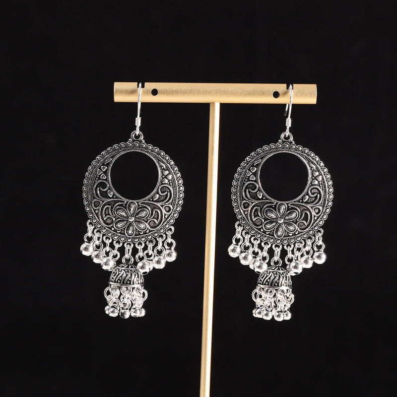 Vintage 925 Silver Chandelier Earrings - Elegant Design