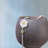 Elegant Jade Blossom Pendant Necklace for Women