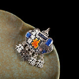 Sterling Silver Lucky Charm Pendant - Ethnic Elegance