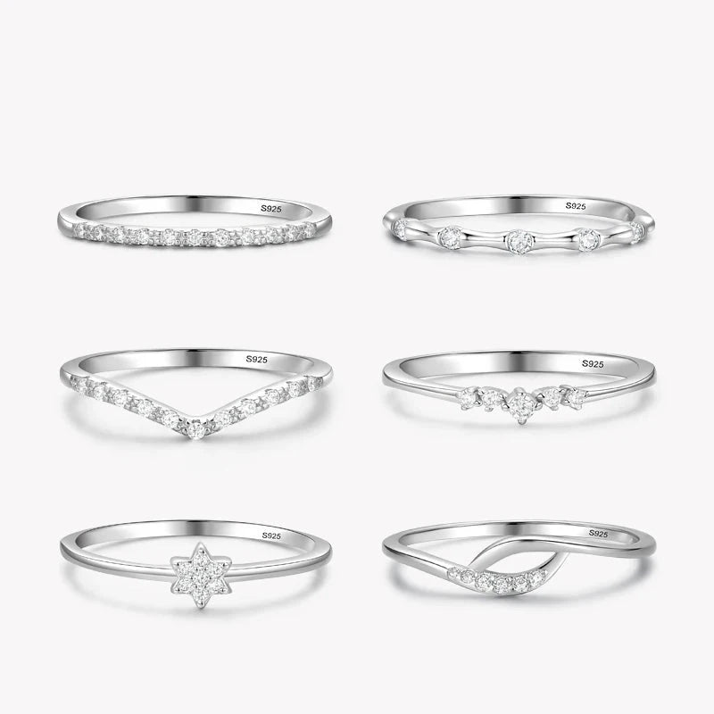 Minimalist Jewelry - S925 Silver Stackable Rings