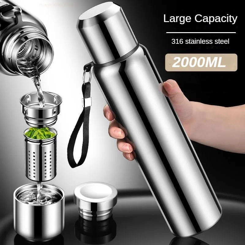 2L Insulated Stainless Steel Tumbler