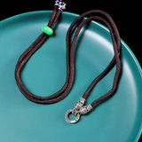 Emerald Charm Sterling Silver Necklace for Women