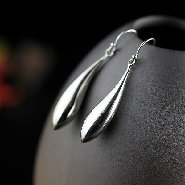 Elegant Teardrop Sterling Silver Earrings for Women