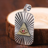 Sterling Silver All-Seeing Eye Pendant Necklace