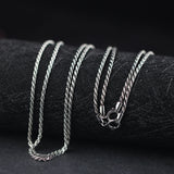 Sterling Silver Rope Chain Necklace for Women