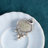 925 Silver Jade Cloud Pendant for Women