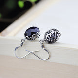 Black Onyx Sterling Silver Earrings - Summer