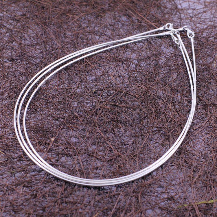 Sterling Silver Snake Chain Necklace for Women