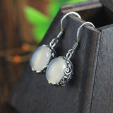 Black Onyx Sterling Silver Earrings - Summer