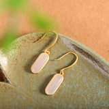Golden Moonstone Dangle Earrings for Elegant Women