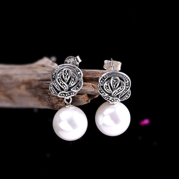 Elegant Silver Pearl Earrings for Timeless Elegance