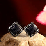 Elegant Cat Eye Pearl Stud Earrings for Women