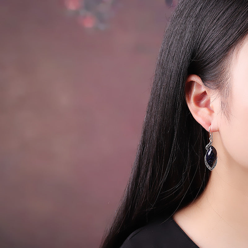Elegant Red Crystal Drop Earrings for Women
