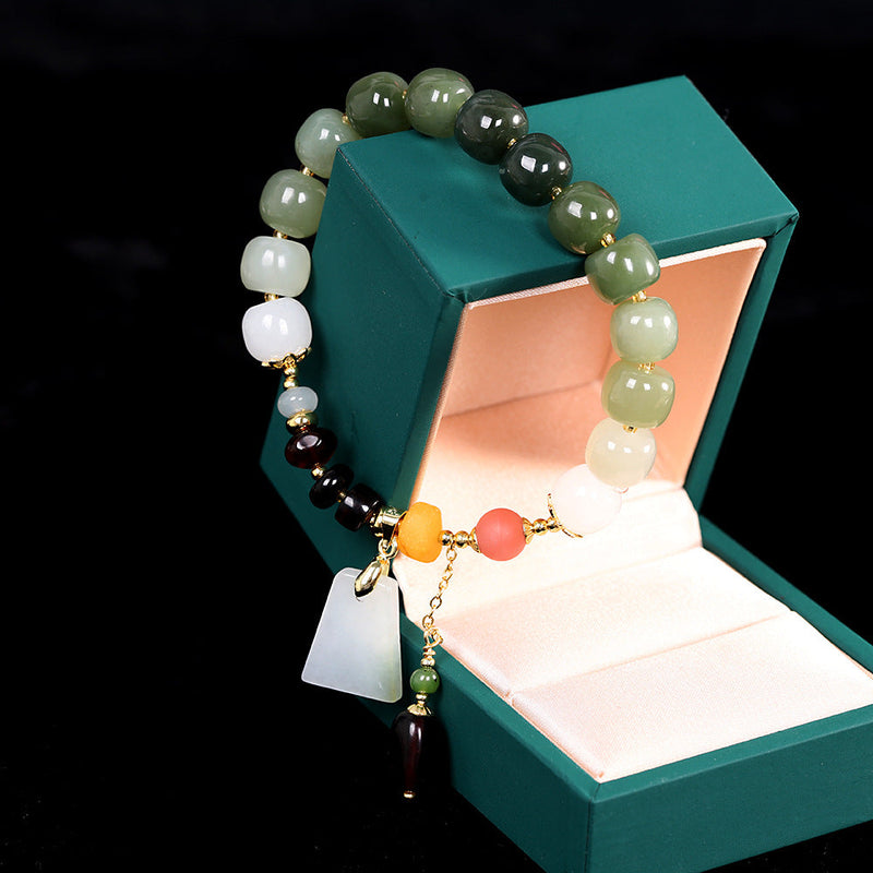 Jade Harmony Beaded Bracelet - Elegance  Edition