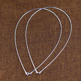 Elegant 925 Silver Geometric Chain Necklace for Women